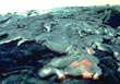 Pahoehoe lava - Photo credit: USGS